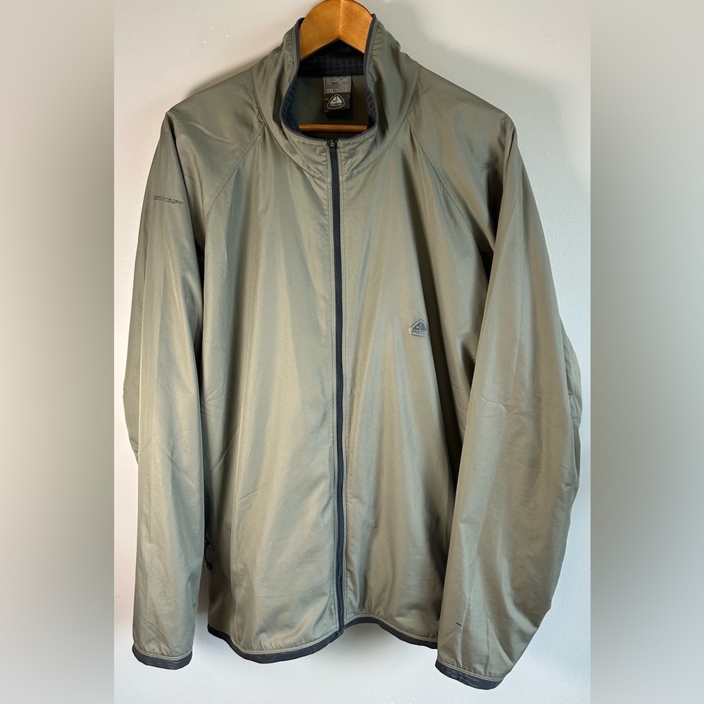 Vintage Nike ACG Sphere Dry Windbreaker Jacket Full Zip Men's Size XXL Green
